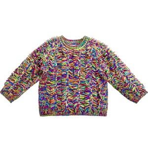 Adorable girls size 14 Stella McCartney fringe shag sweater